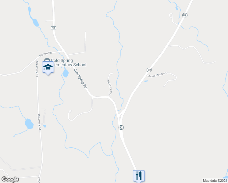 map of restaurants, bars, coffee shops, grocery stores, and more near 12 Mcintyre Lane in Stanfordville