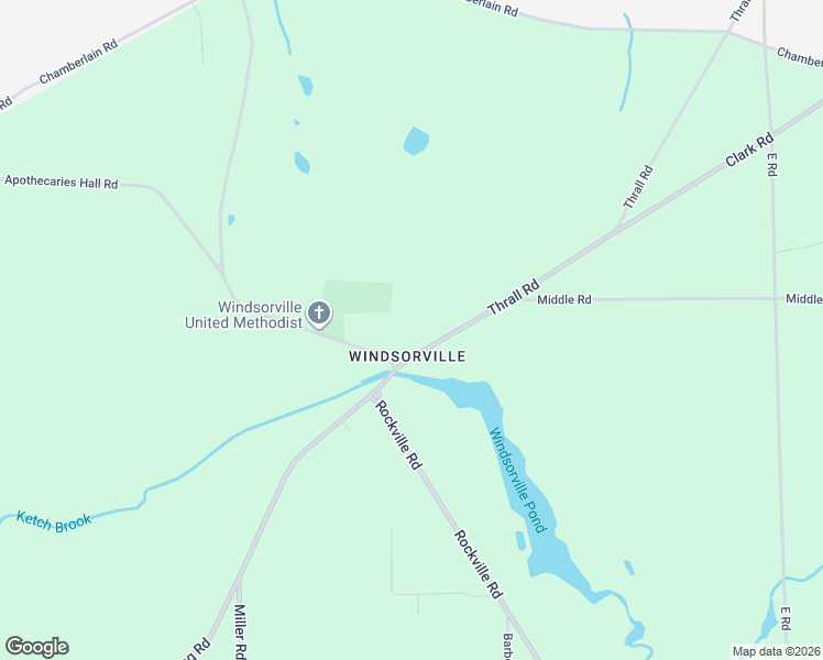 map of restaurants, bars, coffee shops, grocery stores, and more near 7 Thrall Road in East Windsor
