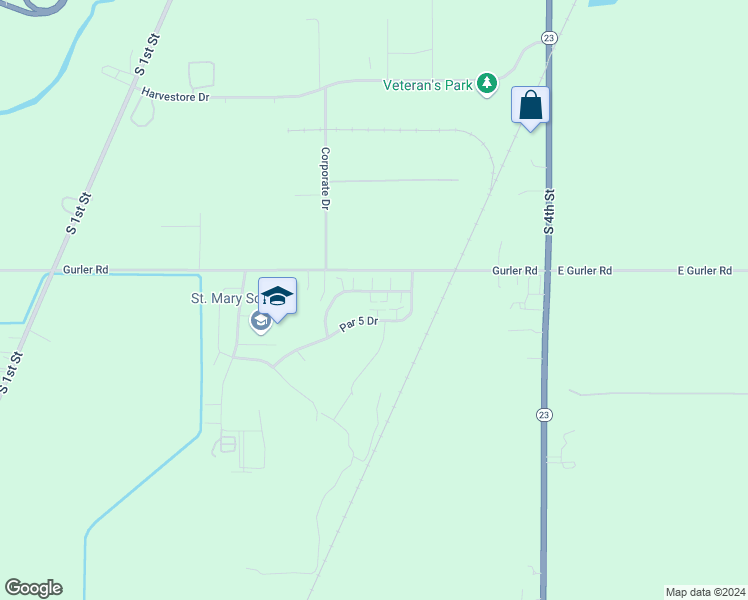 map of restaurants, bars, coffee shops, grocery stores, and more near 280 Bent Grass Circle in DeKalb