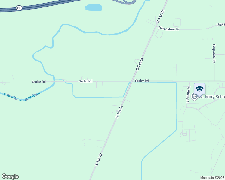 map of restaurants, bars, coffee shops, grocery stores, and more near 8750 Gurler Road in DeKalb