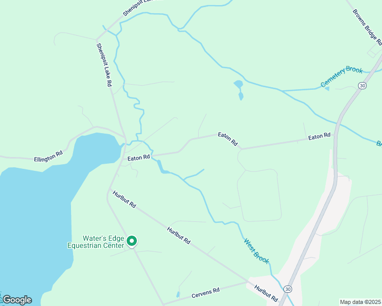 map of restaurants, bars, coffee shops, grocery stores, and more near 147 Eaton Road in Tolland