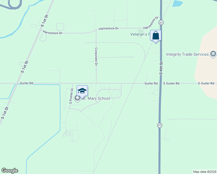 map of restaurants, bars, coffee shops, grocery stores, and more near 280 Bent Grass Circle in DeKalb