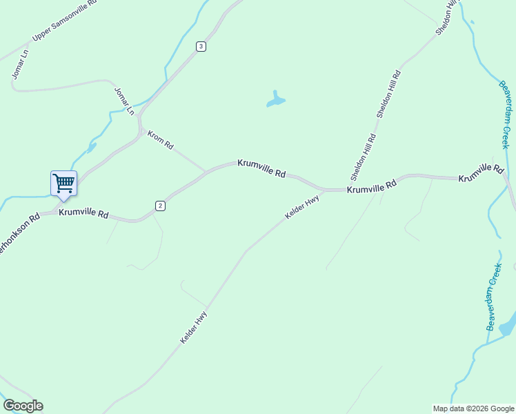 map of restaurants, bars, coffee shops, grocery stores, and more near 42 Kelder Highway in Olivebridge