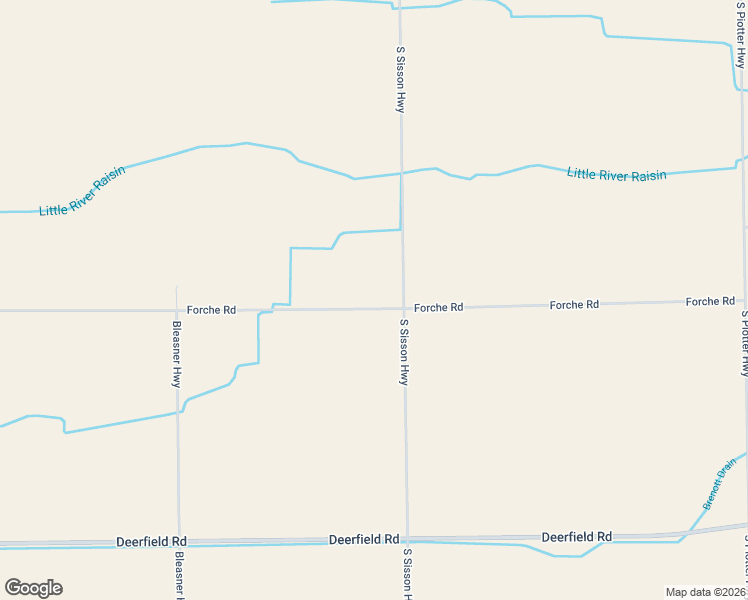 map of restaurants, bars, coffee shops, grocery stores, and more near 2132 South Sisson Highway in Blissfield