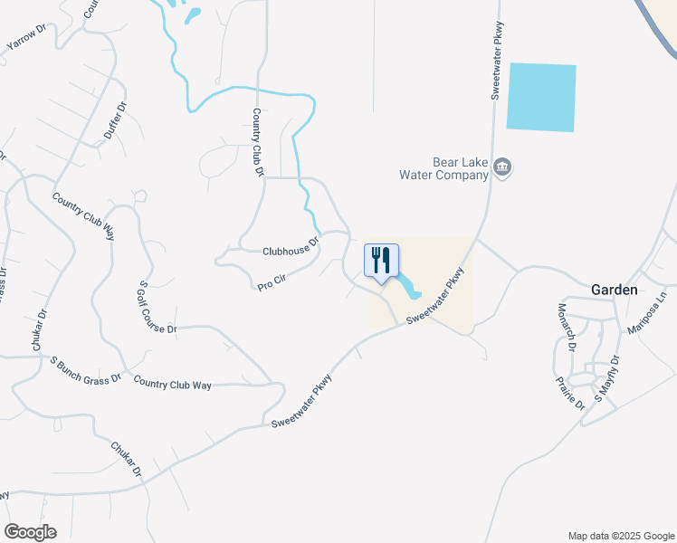 map of restaurants, bars, coffee shops, grocery stores, and more near 2923 Country Club Drive in Garden City
