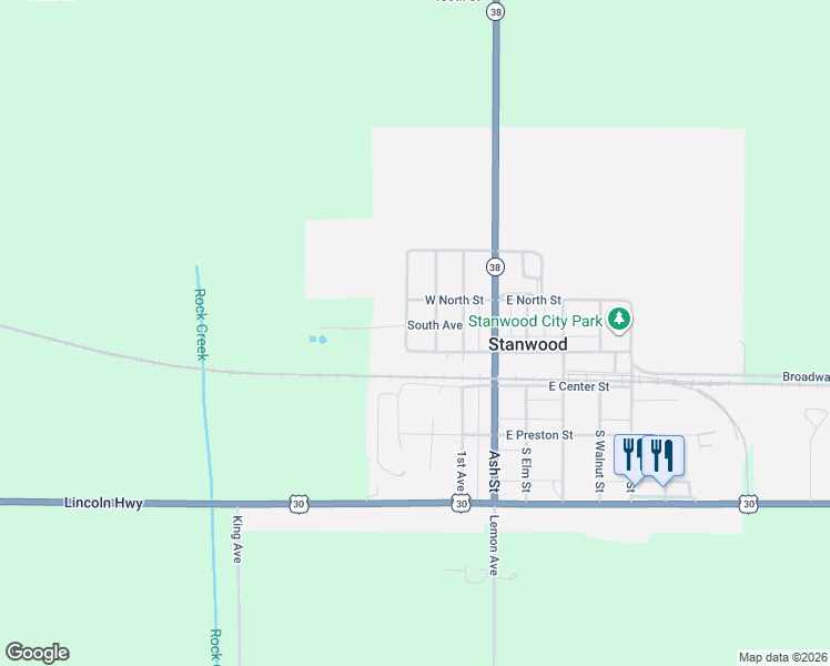map of restaurants, bars, coffee shops, grocery stores, and more near in Stanwood