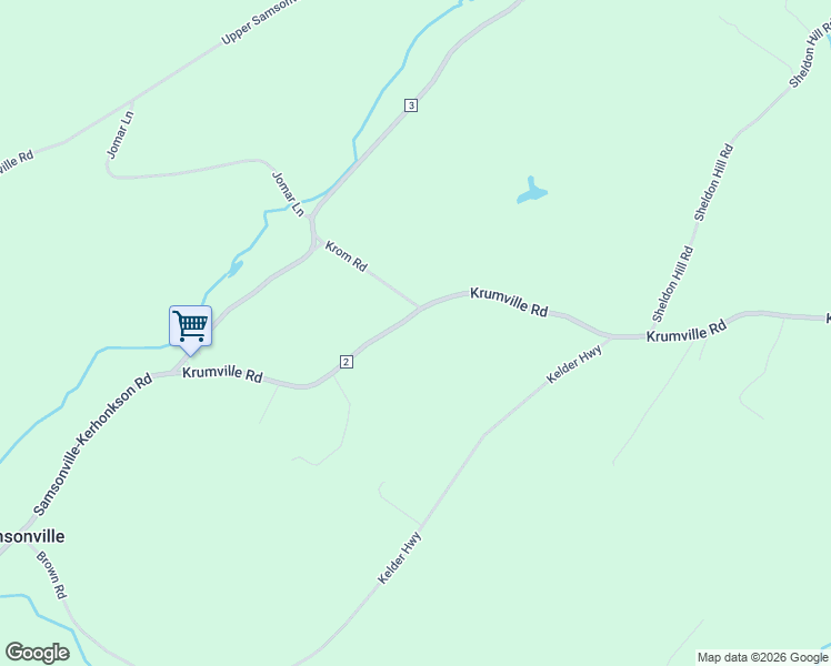 map of restaurants, bars, coffee shops, grocery stores, and more near 1691 County Road 2 in Olivebridge