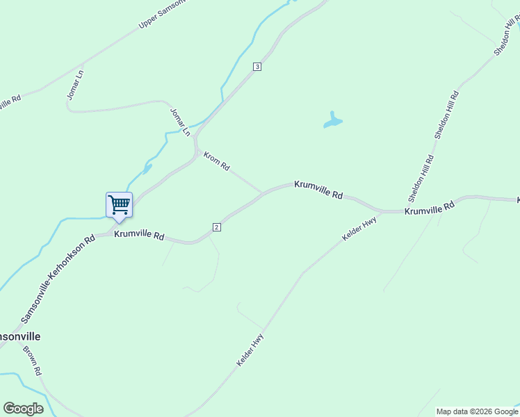 map of restaurants, bars, coffee shops, grocery stores, and more near 1691 County Road 2 in Olivebridge