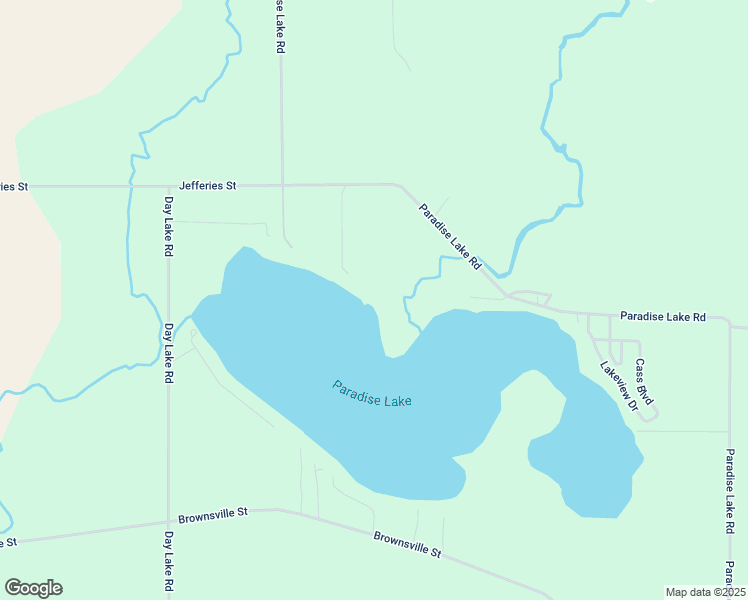 map of restaurants, bars, coffee shops, grocery stores, and more near 17689 Paradise Lake Road in Vandalia
