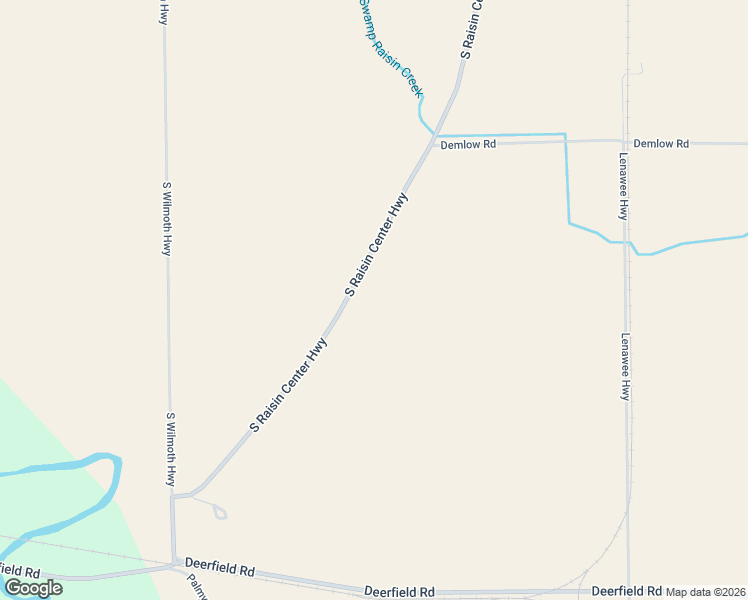 map of restaurants, bars, coffee shops, grocery stores, and more near 1807 South Raisin Center Highway in Adrian