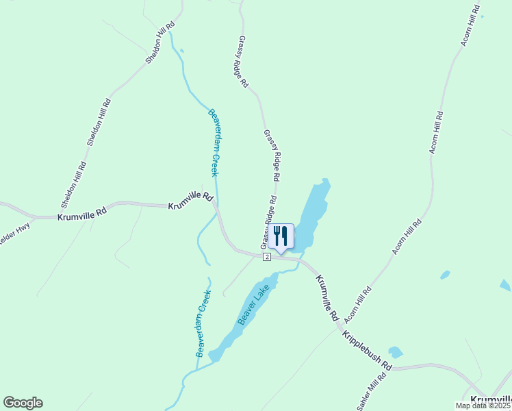 map of restaurants, bars, coffee shops, grocery stores, and more near 268 Grassy Ridge Road in Olivebridge