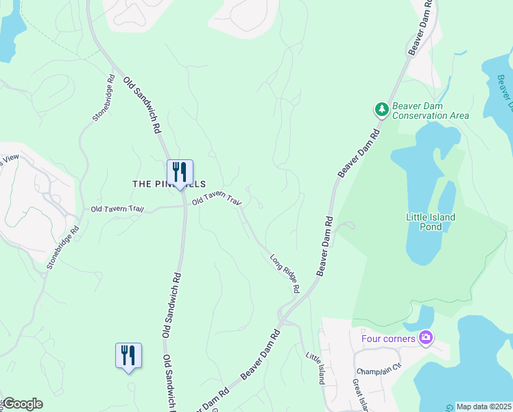 map of restaurants, bars, coffee shops, grocery stores, and more near 6 Hickorywood in Plymouth