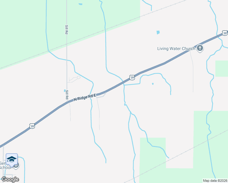 map of restaurants, bars, coffee shops, grocery stores, and more near 5518 North Ridge Road East in Ashtabula
