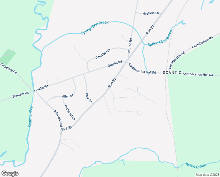 map of restaurants, bars, coffee shops, grocery stores, and more near 161 Rye Street in East Windsor