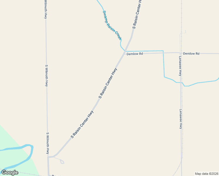 map of restaurants, bars, coffee shops, grocery stores, and more near 1807 South Raisin Center Highway in Adrian