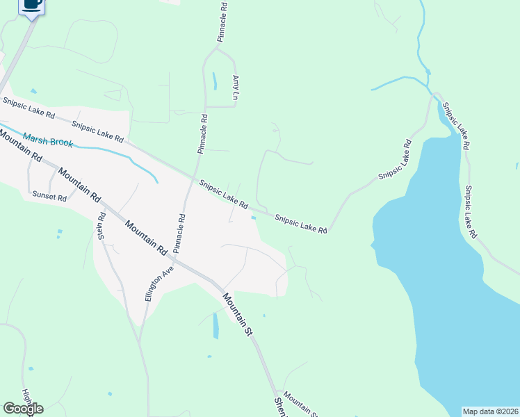 map of restaurants, bars, coffee shops, grocery stores, and more near 67 1/2 Snipsic Lake Road in Ellington
