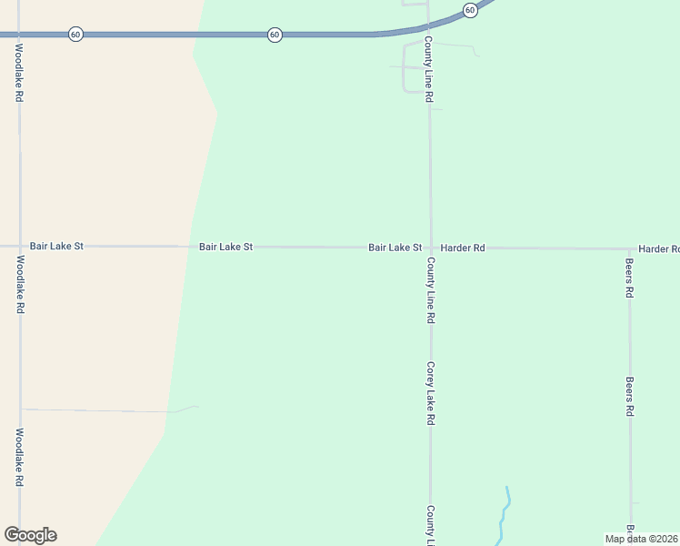 map of restaurants, bars, coffee shops, grocery stores, and more near 10241 Bair Lake Street in Jones