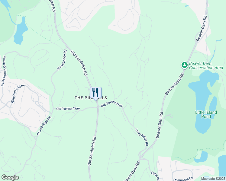 map of restaurants, bars, coffee shops, grocery stores, and more near 5 Lanterns in Plymouth