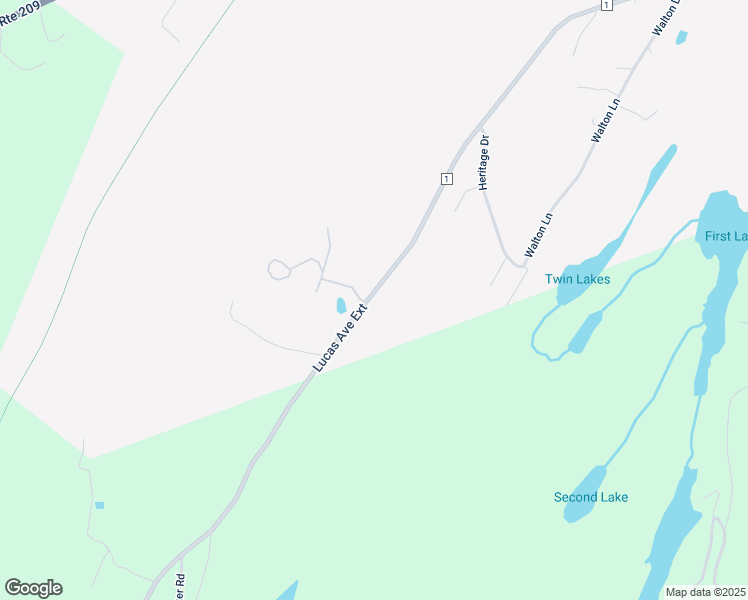 map of restaurants, bars, coffee shops, grocery stores, and more near 1050 Lucas Avenue Extension in Hurley