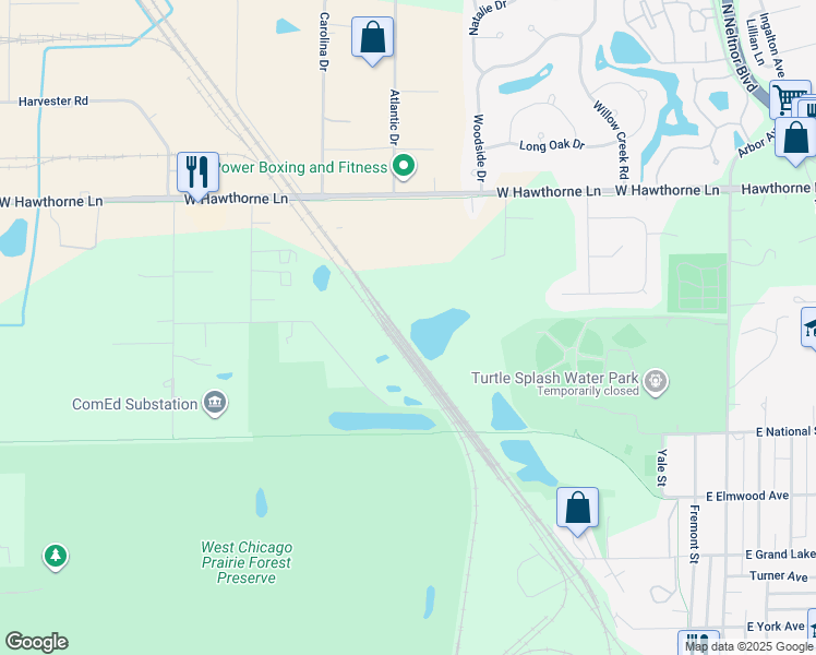 map of restaurants, bars, coffee shops, grocery stores, and more near in 