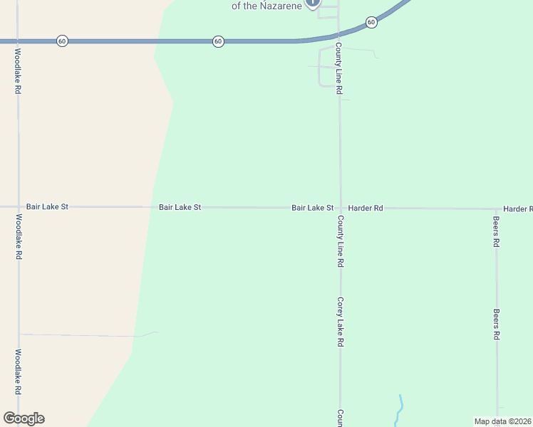 map of restaurants, bars, coffee shops, grocery stores, and more near 10241 Bair Lake Street in Jones