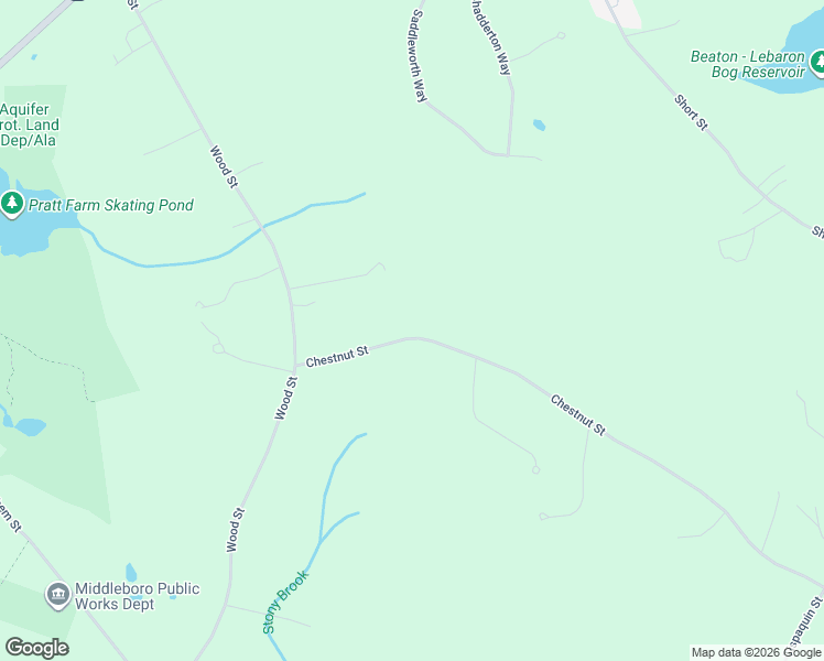 map of restaurants, bars, coffee shops, grocery stores, and more near 18 Chestnut Street in Middleborough