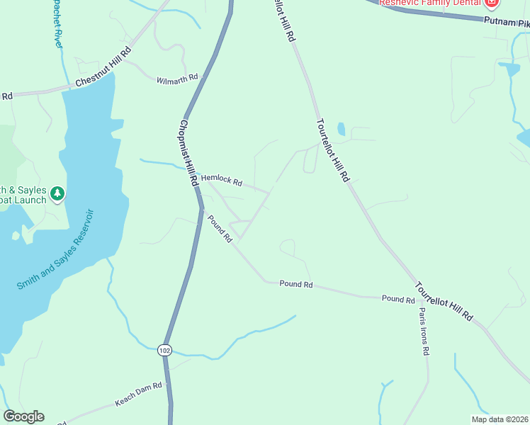 map of restaurants, bars, coffee shops, grocery stores, and more near 56 Diamond Hill Road in Glocester