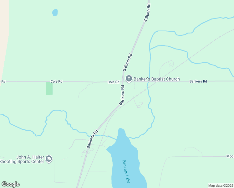 map of restaurants, bars, coffee shops, grocery stores, and more near 4076 Bankers Road in Hillsdale