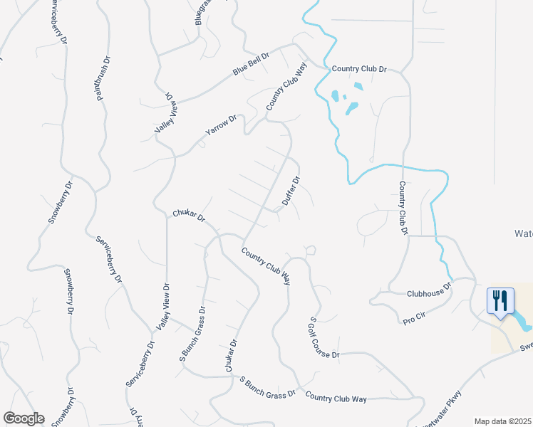 map of restaurants, bars, coffee shops, grocery stores, and more near 2660 Duffer Circle in Garden City