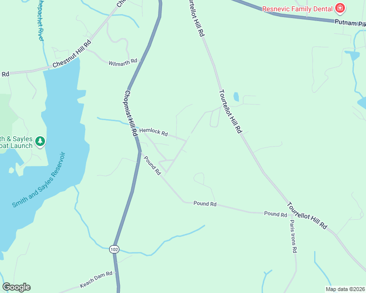 map of restaurants, bars, coffee shops, grocery stores, and more near 56 Diamond Hill Road in Glocester