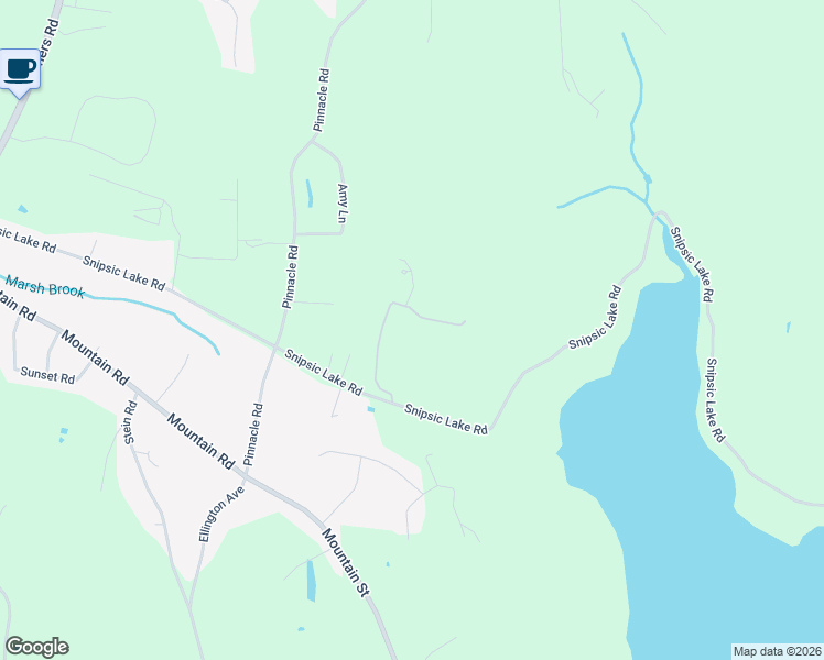 map of restaurants, bars, coffee shops, grocery stores, and more near 4 Setting Sun Trail in Ellington