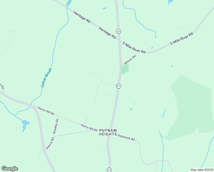 map of restaurants, bars, coffee shops, grocery stores, and more near 41 Paula Road in Putnam