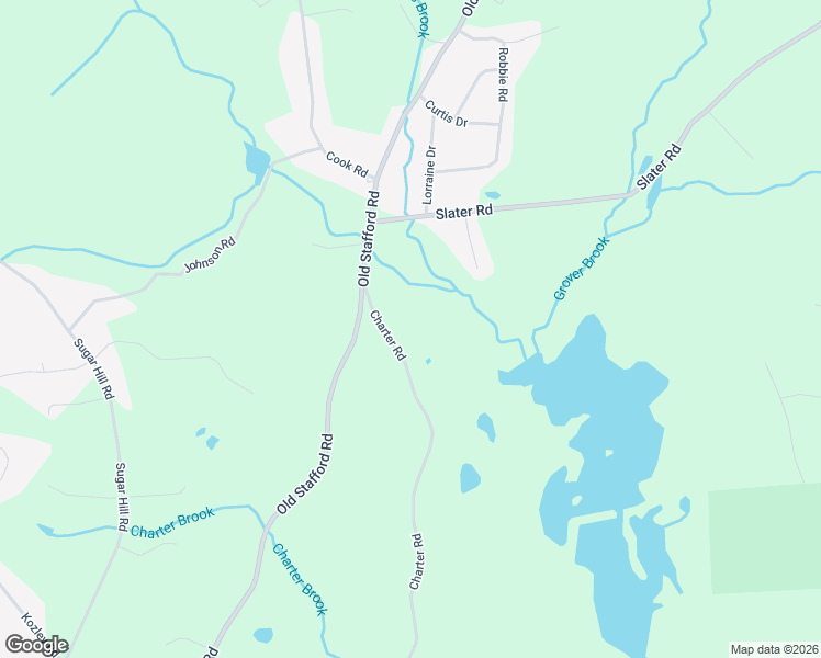 map of restaurants, bars, coffee shops, grocery stores, and more near 220 Charter Road in Tolland