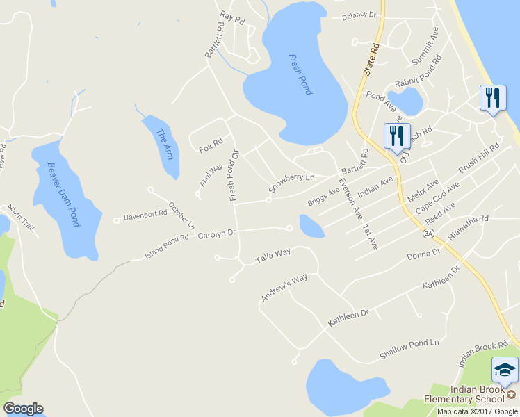 map of restaurants, bars, coffee shops, grocery stores, and more near 15 Cotton Tail Trail in Plymouth