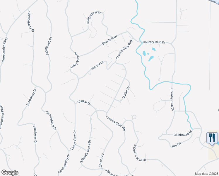 map of restaurants, bars, coffee shops, grocery stores, and more near 299 West Brassie Circle in Garden City
