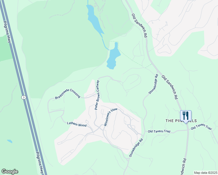 map of restaurants, bars, coffee shops, grocery stores, and more near 2 Abigails Path in Plymouth