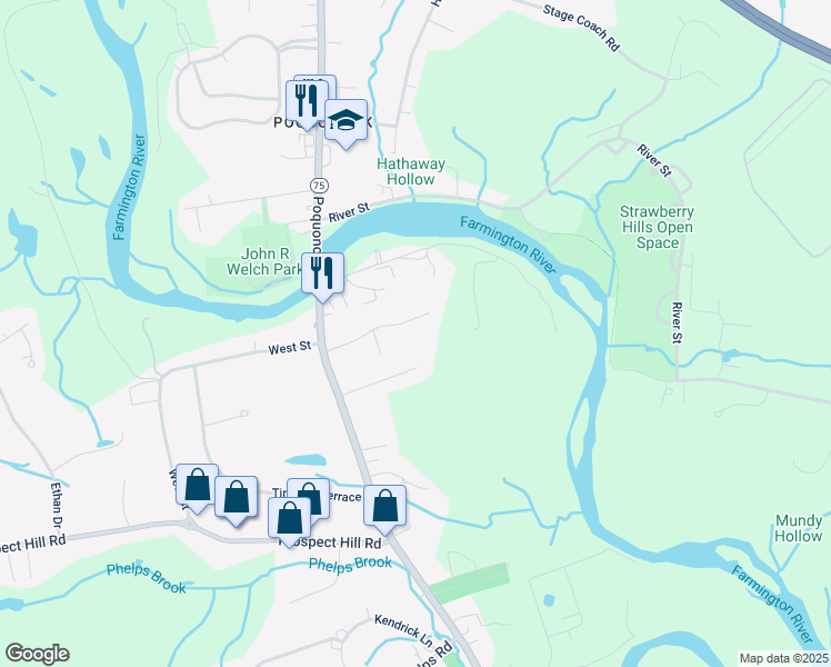 map of restaurants, bars, coffee shops, grocery stores, and more near 56 Darwyn Drive in Windsor
