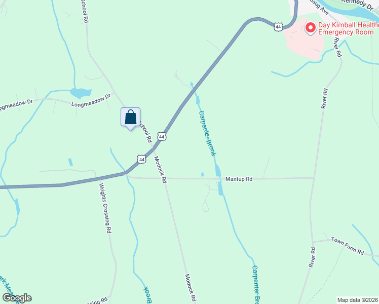 map of restaurants, bars, coffee shops, grocery stores, and more near 107 Mantup Road in Putnam