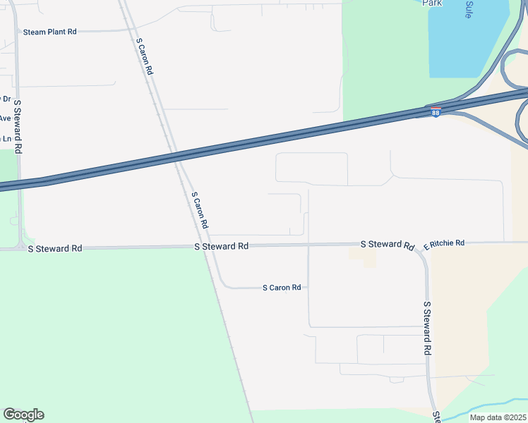 map of restaurants, bars, coffee shops, grocery stores, and more near 501 South Steward Road in Rochelle