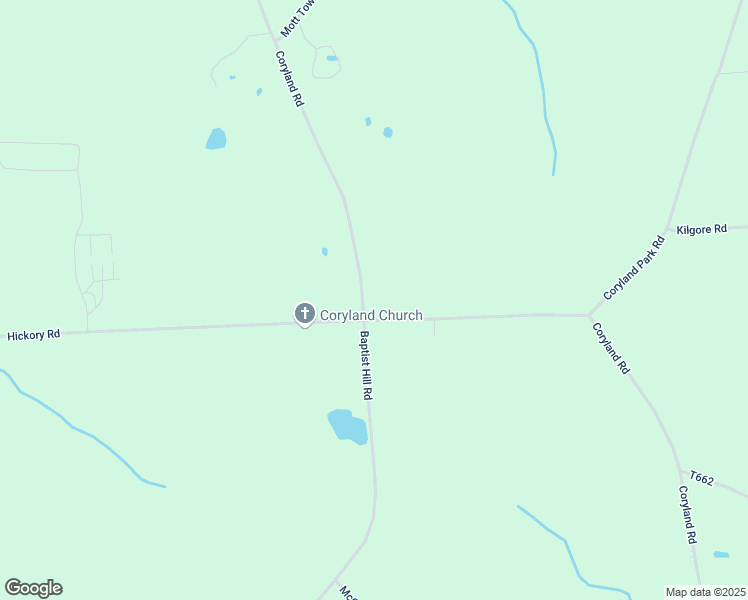 map of restaurants, bars, coffee shops, grocery stores, and more near Coryland Road in Columbia Cross Roads