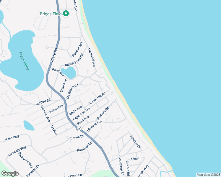 map of restaurants, bars, coffee shops, grocery stores, and more near 75R Brush Hill Road in Plymouth