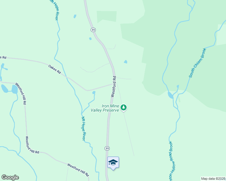 map of restaurants, bars, coffee shops, grocery stores, and more near 552 Westford Road in Ashford
