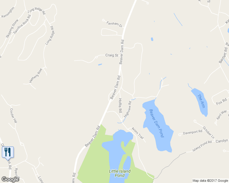 map of restaurants, bars, coffee shops, grocery stores, and more near 143 Beaver Dam Road in Plymouth