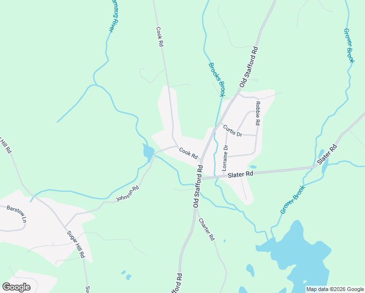 map of restaurants, bars, coffee shops, grocery stores, and more near 24 Cook Road in Tolland