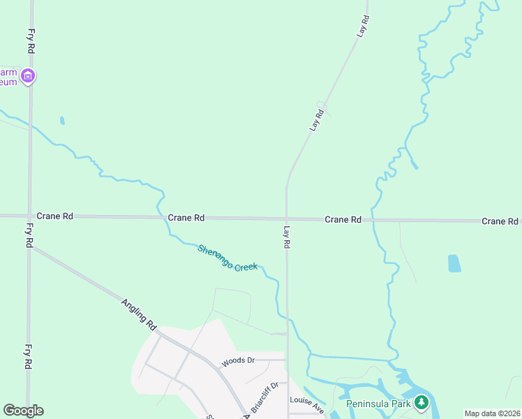 map of restaurants, bars, coffee shops, grocery stores, and more near 5520 Crane Rd in Edinboro