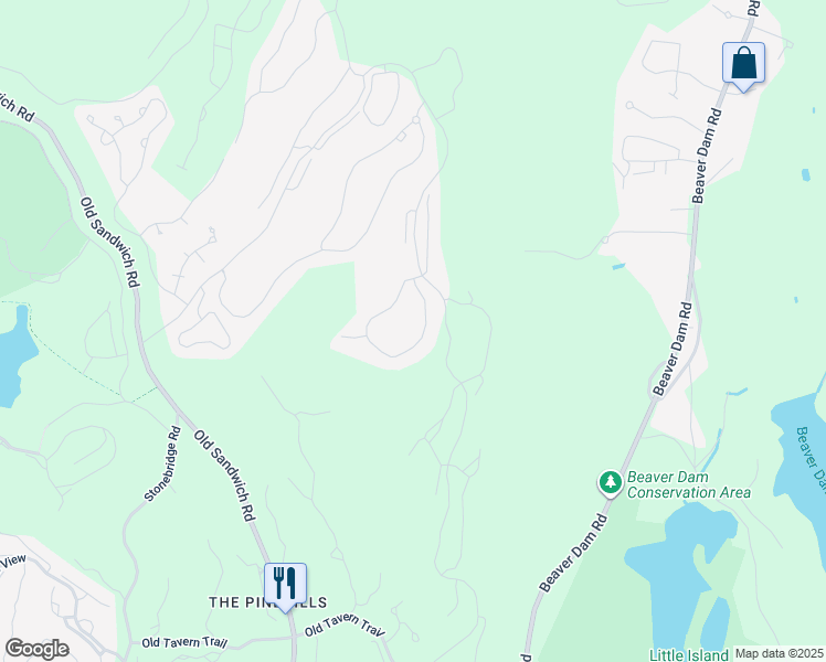 map of restaurants, bars, coffee shops, grocery stores, and more near 5 Lanterns in Plymouth