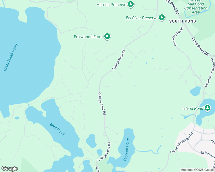 map of restaurants, bars, coffee shops, grocery stores, and more near 32 College Pond Road in Plymouth