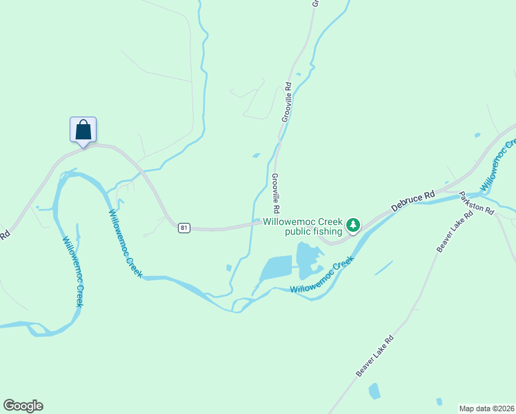 map of restaurants, bars, coffee shops, grocery stores, and more near 491 Debruce Road in Livingston Manor