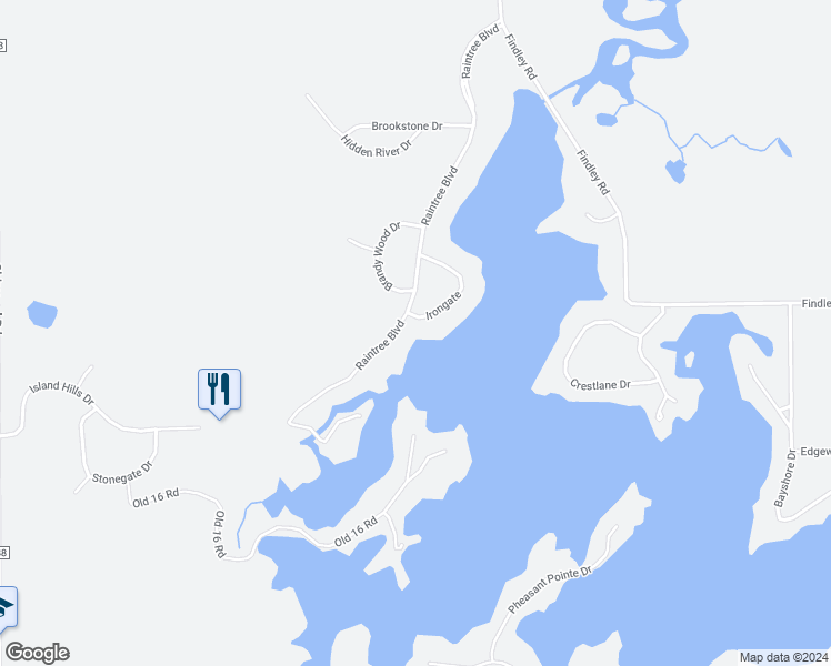 map of restaurants, bars, coffee shops, grocery stores, and more near 61565 Raintree Boulevard in Sturgis