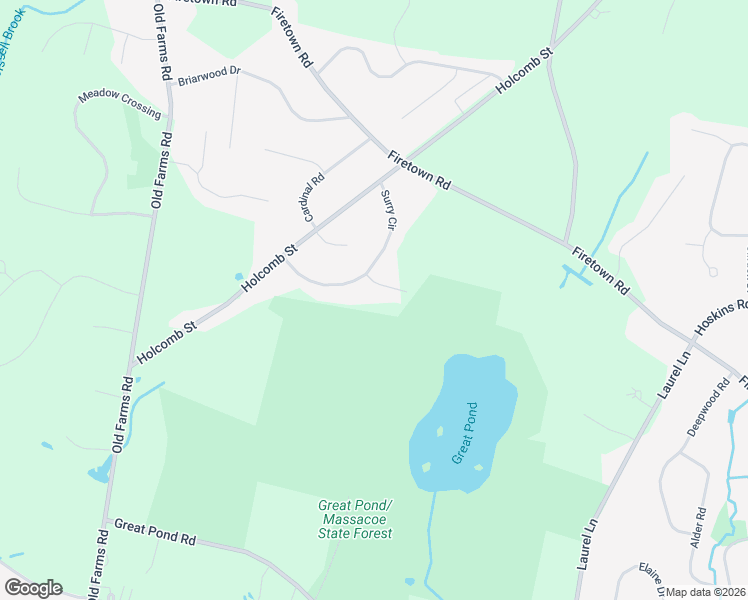 map of restaurants, bars, coffee shops, grocery stores, and more near 3 Fleetwood Drive in Simsbury